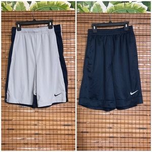 2 Pairs Nike Dri Fit Basketball Shorts Youth XL or Mens Small